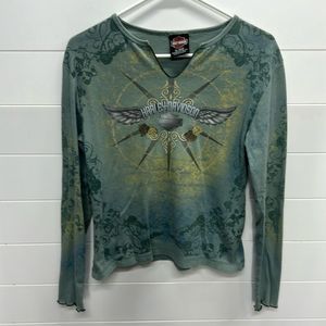 Harley-Davidson long sleeve top, large